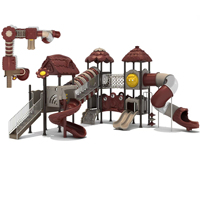 Équipements de terrain de jeux pour enfants sur mesure pour parcs d'attractions, écoles, maternelles et communautés, incluant des balançoires et des jeux d'extérieur