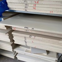 Feuille de polyphénylène sulfure (PPS) naturelle résistante aux hautes températures, feuille de plastique noire, service de découpe sur mesure disponible