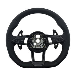 Volante de Cuero Perforado Más Popular de Fábrica con Botón de Encendido, Compatible con Audi R8 - Product Image 1