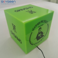 SKYSEEN, sortie d'usine personnalisée, boîte lumineuse carrée de haute qualité, durable, imperméable, en acrylique, pour la publicité commerciale