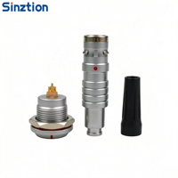 Connecteur Circulaire Métallique Push-Pull FGG EGG 2K IP68 Série K, Broches Interchangeables et Personnalisables, Prise de Signal Haute Densité