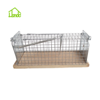 Cage de piège à rats vivants en bois massif avec piège à souris en fil métallique jetable écologique pour une utilisation intérieure et extérieure