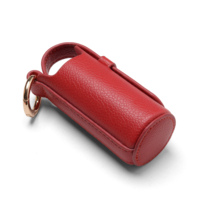 Porte-rouge à lèvres et petits bijoux, sac de rangement pour gloss et baume à lèvres avec mousqueton, pochette portable en cuir PU