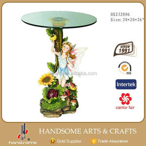 <span class=keywords><strong>Fontaine</strong></span> d'eau extérieure en résine de conception moderne de 24 pouces, table basse en verre, mobilier de salon pour usage domestique - Product Image 6