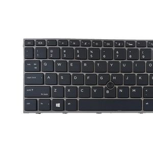 Clavier de remplacement pour ordinateur portable, disposition US, avec pointeur et rétroéclairage, pour HP <span class=keywords><strong>ZBOOK</strong></span> 15 <span class=keywords><strong>G5</strong></span> G6 <span class=keywords><strong>17</strong></span> <span class=keywords><strong>G5</strong></span> G6 L29635-001 L12765-001 L28407-001 - Product Image 4