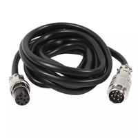 M12-4 Sensor Plug Penerbangan Tahan Air 5 6 8 12 Inti Kepala Pria Wanita dengan Kabel Berpelindung Kabel PVC Kabel Tahan Air