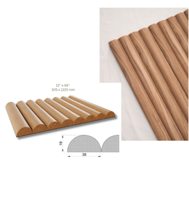 Panneaux muraux intérieurs classiques en bois massif, panneau 3D, insonorisant, imperméable, design minimaliste, design graphique, appartement, hôtel, hall - Product Image 3