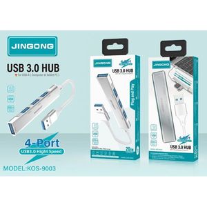 Hub USB 3.0 JINGONG de 4 Puertos, Solución de Expansión de Alta Velocidad - Product Image 1
