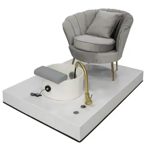 pedicure white manicure light royal spa chair used up foot chairs stopper and dimensions manufacturers footrest table water
