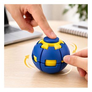 Modern Fingertip Gyro Sphere Push Button Spinner Ball Sensory Puzzle Toy Party Favor Custom Color Wholesale Set - Product Image 6