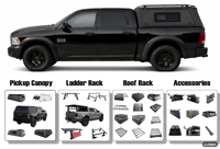 2020-2026 Direct usine Coque de camping-citadin en alliage d'aluminium étanche avec verrouillage pour Chevrolet Colorado Crew Cab 5.0FT