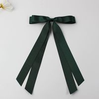 Ruban à pampilles personnalisé fait à la main double nœud papillon pinces en satin queue de cheveux ruban arc pour femmes filles grand accessoire de cheveux longs