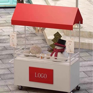 Carrito de Comida con Estructura de Acero Resistente |   Carrito de Mano <span class=keywords><strong>para</strong></span> Comida Callejera y Puestos de Comida en Mercados Nocturnos - Product Image 3
