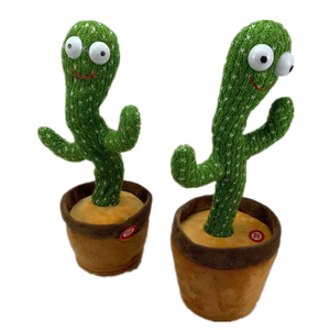 激安セール！新登場！人気！電子玩具！面白い！音声を模倣するぬいぐるみ！踊るサボテンおもちゃ！ - Product Image 1
