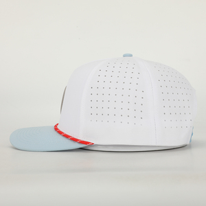 OEM Custom Logo 5 Panel Golf <strong>Cap</strong> <strong>Quick</strong> <strong>Dry</strong> Polyester With Laser Cut Hole Classic Blank Blank Gorras Waterproof Fabric Rope <strong>Caps</strong> - Product Image 3