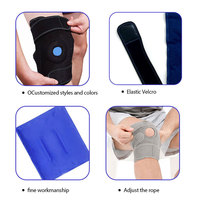 Support de poignet en plastique imperméable de haute qualité, couleur personnalisée, avec deux packs de gel à température variable, pour la protection sportive, la rééducation et les entraînements en salle de sport