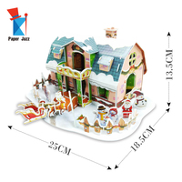 Maison de Noël Mini Puzzle en Mousse Imprimé Personnalisé 3D