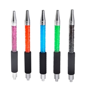 Venta al por mayor accesorios narguile plástico Shisha Hookah manguera hielo fresco Mango para pipa de narguile (Negro Azul Rosa verde blanco) - Product Image 2