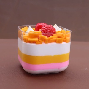 <strong>Square</strong> PS Tiramisu Cake <strong>Dessert</strong> Mousse <strong>Square</strong> Disposable Appetizer Sweets Jelly Cup <strong>Plastic</strong> Container - Product Image 6