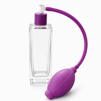 Nouvelle bouteille de parfum vintage en verre 100 ml vide avec pulvérisateur en silicone et airbag en PVC, diffuseur décoratif pour la maison, parfum de haute qualité