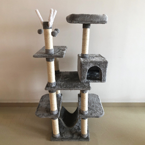 De Lujo GATO ENORME árbol pared con <span class=keywords><strong>hamaca</strong></span> <span class=keywords><strong>grande</strong></span> gato Condo torre con rascador de Sisal Post - Product Image 5