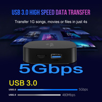 Android 16 4K Quad Core 4GB RAM 8GB 32GB WiFi 2.4G/5GHz Rockchip RK3518 TV Box Solución OEM/ODM de Marca Privada T1+