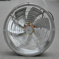 Ventilateur de circulation d'air pour serre en acier inoxydable à faible bruit électrique |   Roulement à billes |   Équilibre de l'humidité pour la croissance des plantes |   Support mural