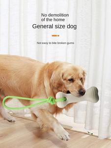 Jouets à mâcher pour chien durables et interactifs qui brillent dans le noir, en forme d'os, en mousse EVA écologique, couleurs personnalisables, utilisation quotidienne - Product Image 3