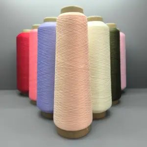 75d/36f/2 Top Wholesale Polyester Dope Dyed High Stretch Yarn Imitate Nylon Yarn Polyester Thread