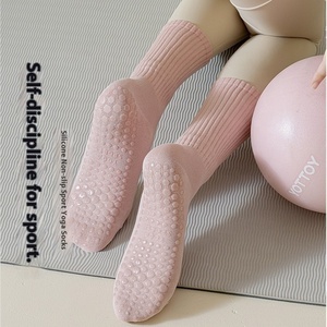 Pilates Grip Vớ Cho Phụ Nữ Của Giữa Chiều Dài Sàn Vớ In Yoga Thể Thao Cho Mùa Xuân Mùa Thu Dệt Kim Crew Yoga Vớ - Product Image 3