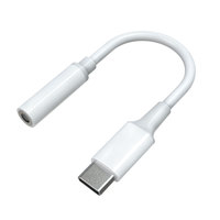 Adaptor Jack Audio Premium Tipe C ke DC 3.5mm Female, Mendukung Kabel Audio Mikrofon untuk Headphone, Speaker, iPad Pro, Air