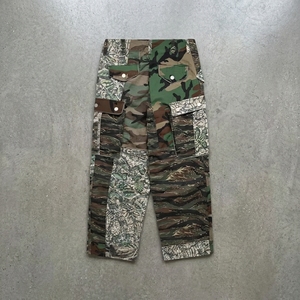 Pantalones Cargo Camuflados Vintage Grunge de Alta Gama, Diseño de Lujo, 360GSM, Tejido Grueso, Lavado, con Parches, Estilo Holgado, Servicio Integral - Product Image 2