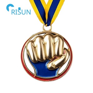 Medalla de Boxeo Única con Cordón y Colgador, Medallas de Premio Personalizadas para Boxeo y Pugilismo - Product Image 2