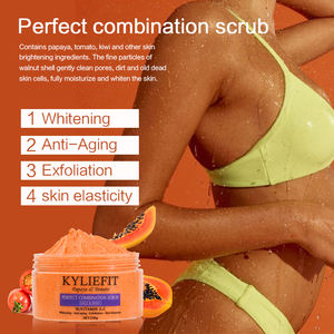 AILKE Scrub Vitamin C / A dan Payapa & tomat, Scrub pencerah bibir wajah kustom dengan logo - Product Image 5