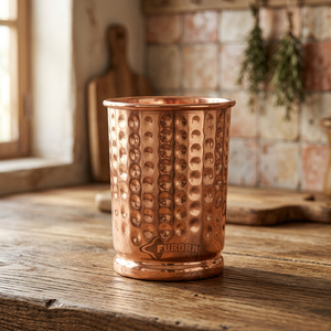 Vaso de Cobre de Metal Sólido, Diseño Vintage, Resistente al Calor, de Pared Simple, para Bebidas Calientes, Uso en Fiestas para Adultos - Product Image 6