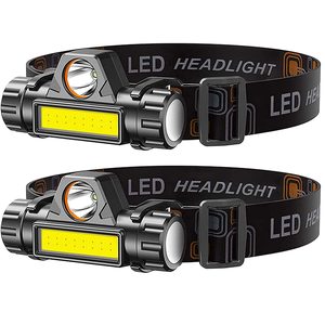 Lampe frontale, éclairage puissant pour le camping et l'alpinisme, recharge USB, faisceau haut et bas, COB, pêche de nuit, phares magnétiques - Product Image 1