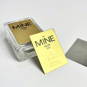 Zinc Alloy Die Casting Metal <b>Label</b> Custom Polished Gold Silver Nameplate with Adhesive for Luxury Apparel Bag & Leather Goods - Product Image 2