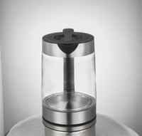 Nouveau produit prix 1,8 L verre sans fil thé transparent bouillant hôtel chauffe-eau bouilloire électrique avec contrôle de l'isolation