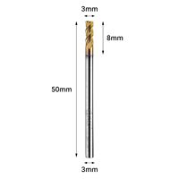 Fraise carrée en carbure de tungstène Ruimeng A4KES à 4 dents, hélice à 45 degrés, pour routeur CNC, avec revêtement AlTiN (<HRC 50)