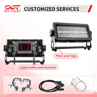 IP65 Wasserdichtes RGB & Weißes LED-Stroboskoplicht mit 420 Stück 1,5W+140 Stück 5W LEDs DMX512-Steuerung CRI95 16-Bit-Dimmung
