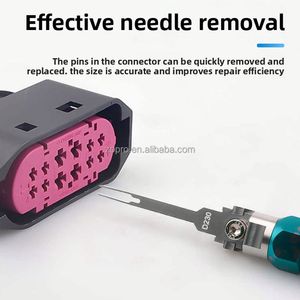 Juego de herramientas de plástico para desmontar terminales de arneses de cables y extraer agujas de conectores de enchufes de coche de estilo estándar, con función de extracción de cables, para uso diario - Product Image 4