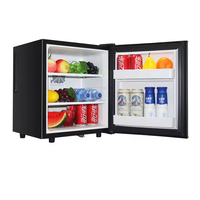 Mini réfrigérateur de 30 L avec serrure et clé, sans givre, refroidissement par air, minibar à température unique
