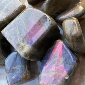 Wholesale High Quality Natural Healing Crystal Stone Purple Labradorite Freeform For Decoration