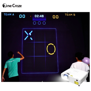 Terrain de pickleball virtuel AR, jeux de smash mural multijoueurs, plus de 20 modes, projecteur intérieur de 5300 lumens pour parc d'attractions - Product Image 5