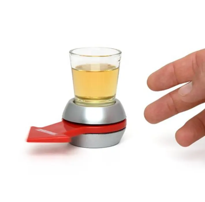 New Unique Creative Wheel Cup Bar Drinking Spin shot Short Glasses