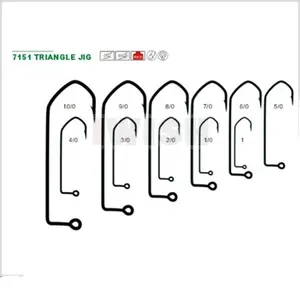 낚시 용품 온라인 단일 후크 제조 업체 낚시 지그 후크 도매