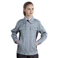 Ensemble de vêtements de travail en coton respirant avec logo personnalisé pour les travailleurs, unisexe, manches longues, résistant à l'usure