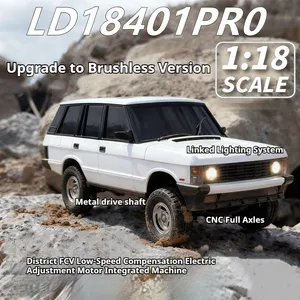 Voiture télécommandée professionnelle LDRC 18401Y/G améliorée, modèle de jouet pour garçons, avec moteur brushless intégré à capteurs, en métal, télécommande incluse - Product Image 4