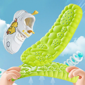 <span class=keywords><strong>Semelles</strong></span> de sport en gel PU confortables pour garçons filles Cloud Sense Absorption des chocs et soins sans couverture respirante pour les pieds des enfants - Product Image 5