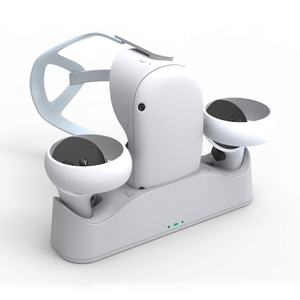 Base de carga de succión magnética para <span class=keywords><strong>gafas</strong></span> <span class=keywords><strong>Oculus</strong></span> <span class=keywords><strong>Quest</strong></span> <span class=keywords><strong>2</strong></span> VR, accesorios de carga VR <span class=keywords><strong>con</strong></span> batería - Product Image 1